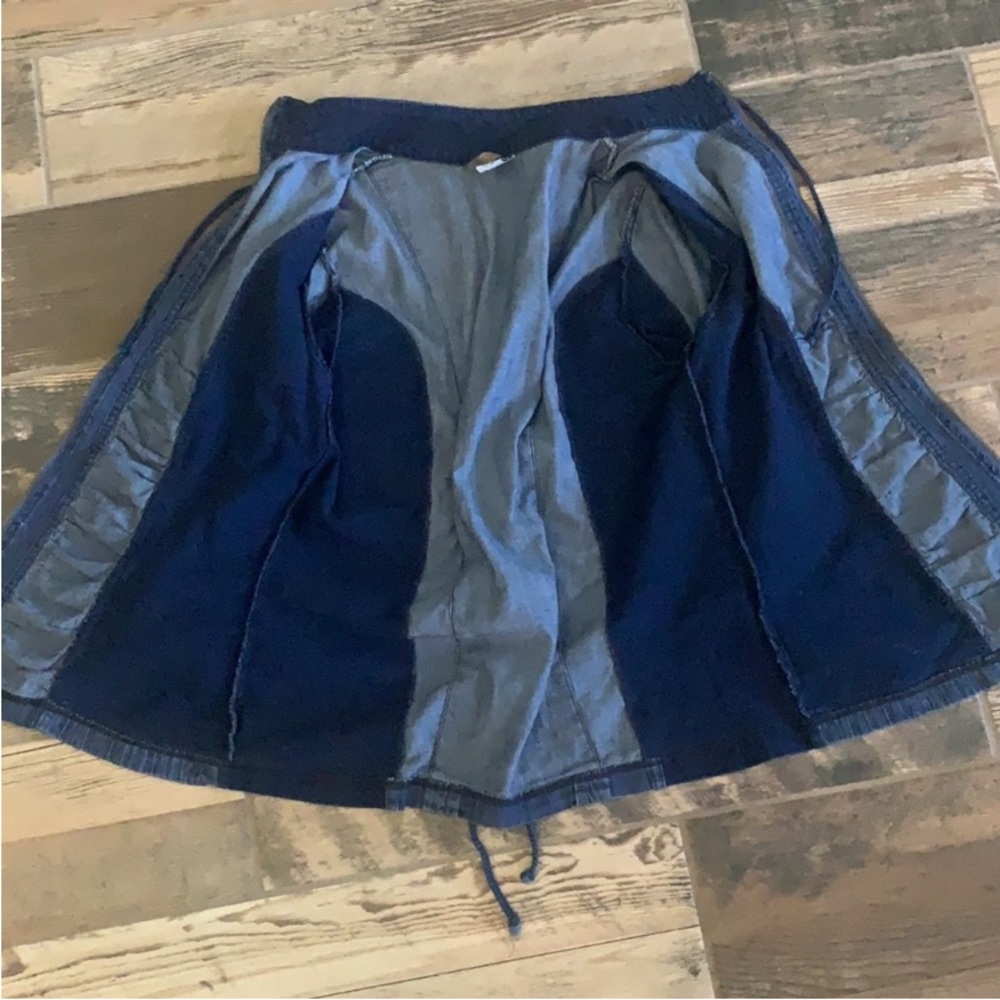 XCVI Denim Blue Women's Shacket - Picture 6 of 14